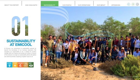 Emicool Sustainability Report sample page4